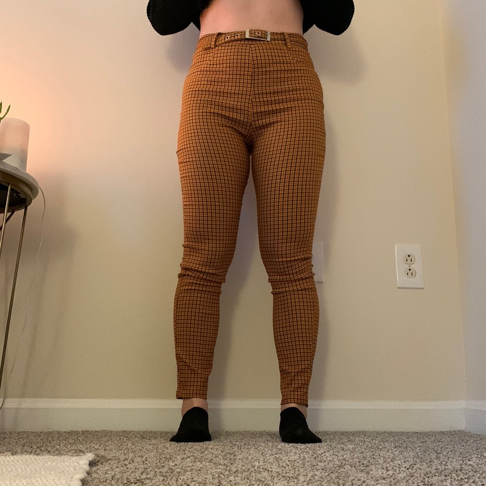 Plaid pants, with belt - Urban Outfitters Us2